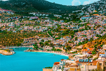 Antalya İli, Kaş İlçesi, Yeniköy Mahallesi 101 Ada 327, 408 ve 102 Ada 6, 7, 13, 15 Parsel İmar Planı
