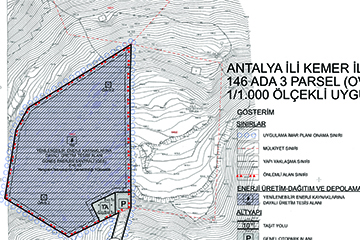 Antalya Kemer Ovacık-2 GES Güneş Enerjisi Santrali İmar Planı